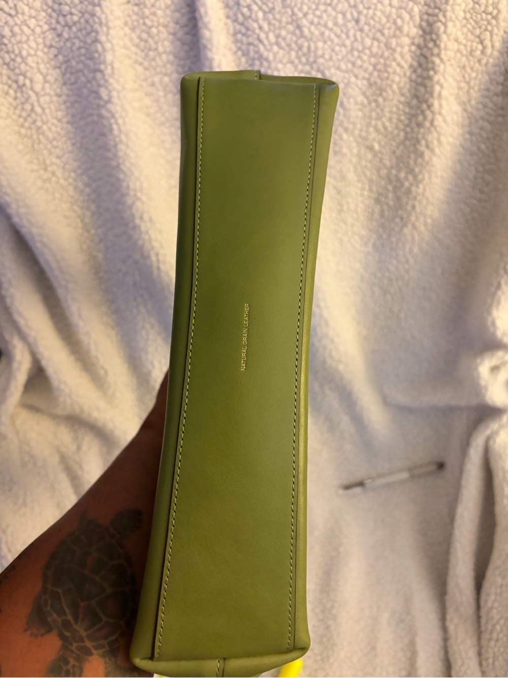 Coach Green Leather Shoulder Hobo with Logo Tag - Picture 7 of 7